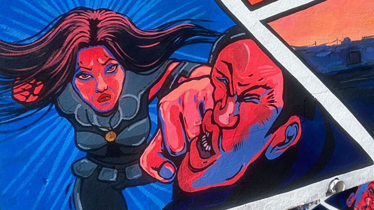 Aztec Woman backdrop