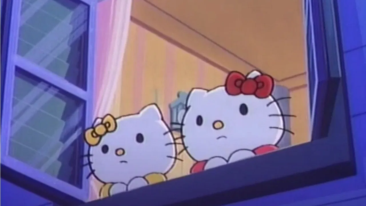 Hello Kitty's The Aliens Who Came Down From London backdrop
