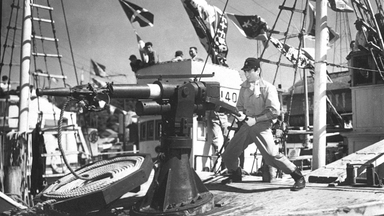 Men Fighting Whales backdrop