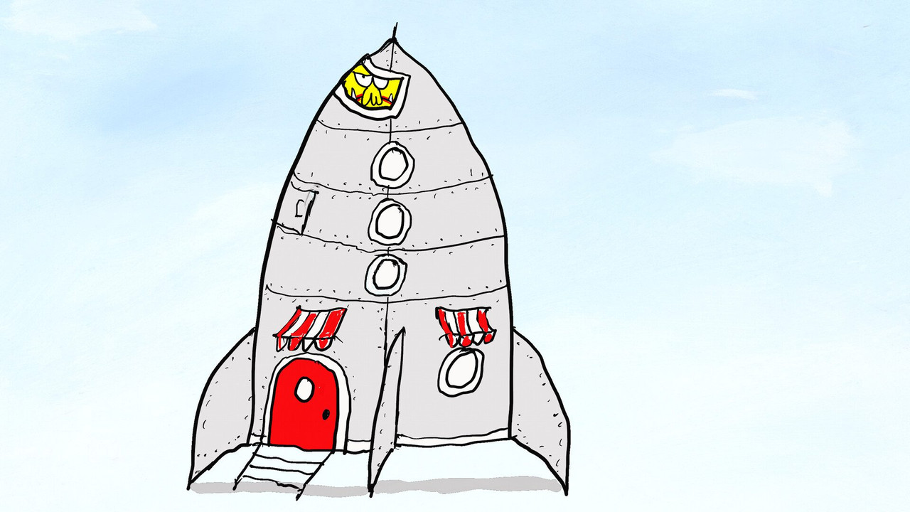 Mr Chicken Goes to Mars backdrop