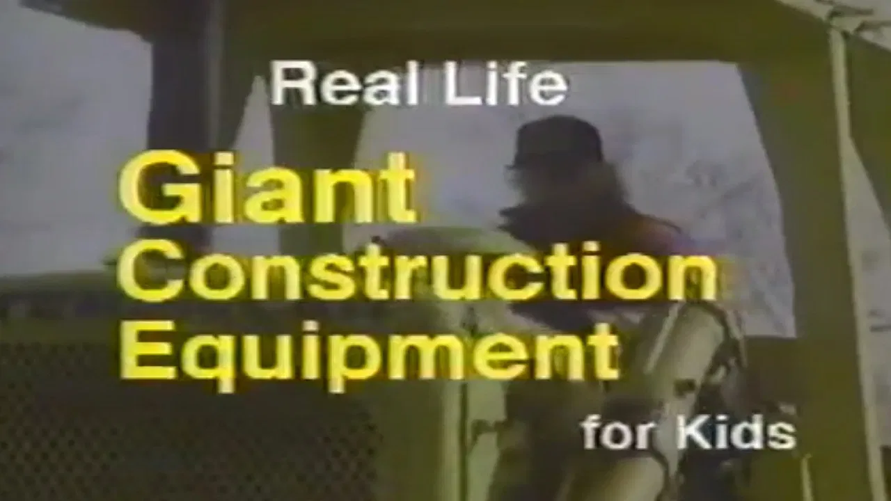 Real Life Giant Construction Equipment for Kids backdrop