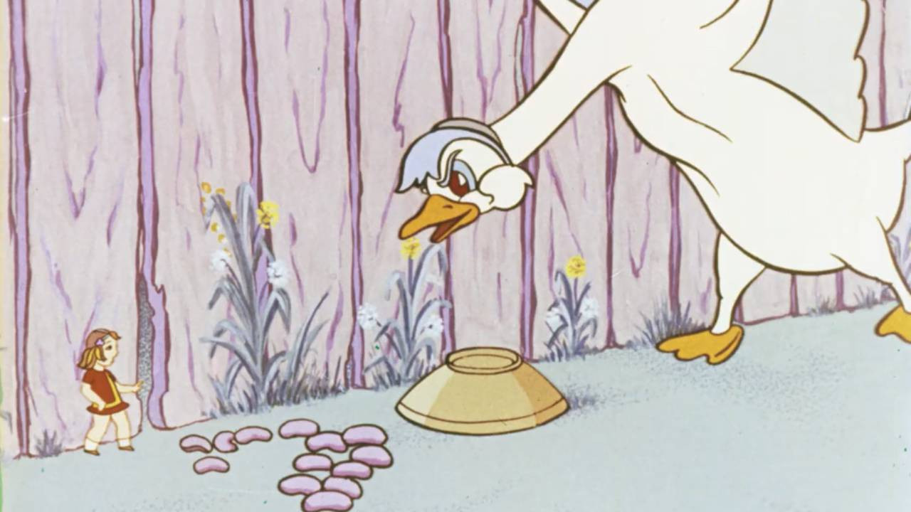 The Girl and the Goose backdrop