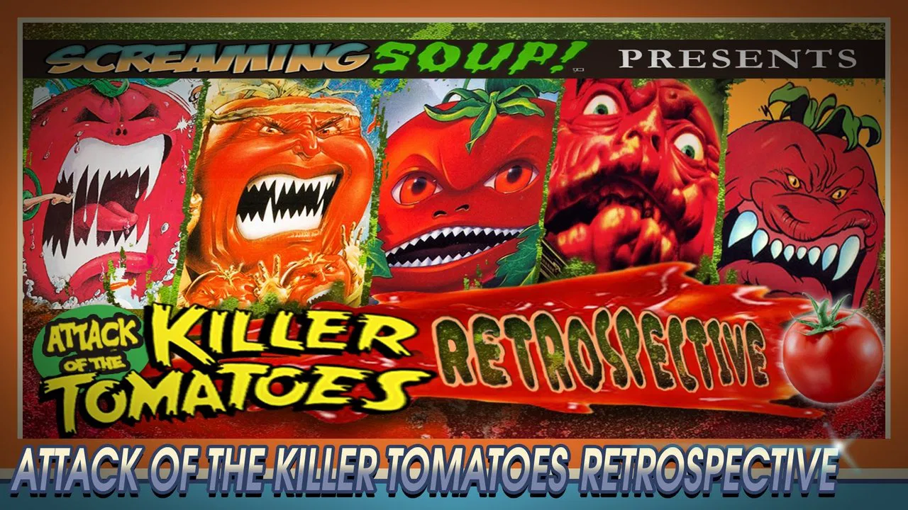 Screaming Soup Presents: Attack of the Killer Tomatoes Retrospective backdrop