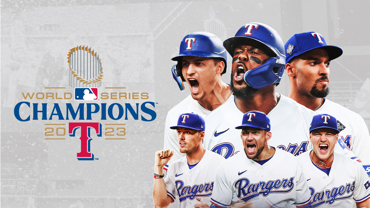 2023 World Series Champions: Texas Rangers backdrop