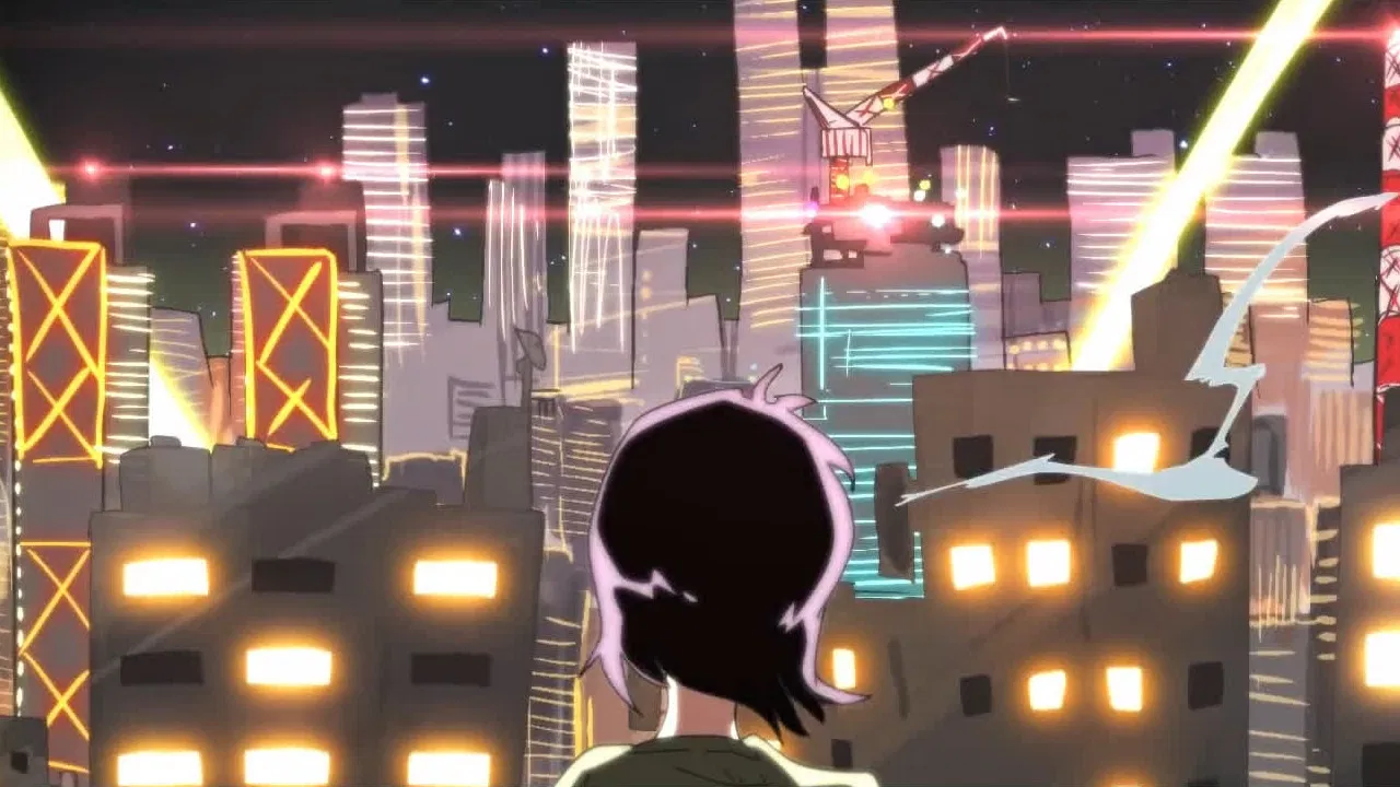 Girl Electric backdrop