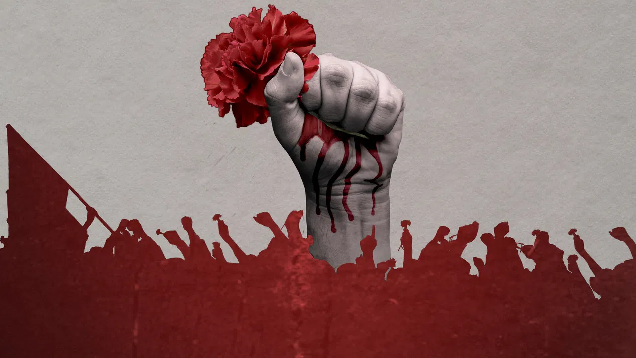 Blood'less' Revolution backdrop