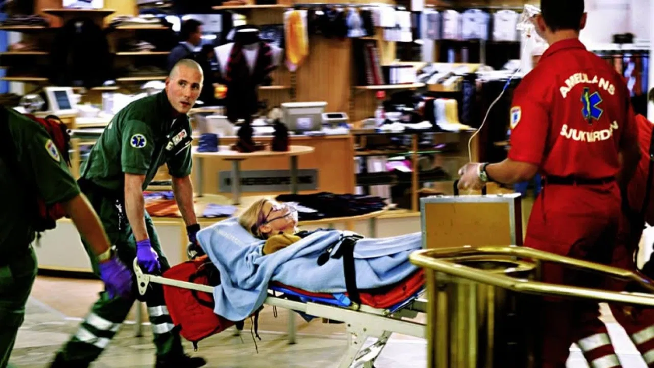 Det är utrikesministern: Det är Anna Lindh backdrop