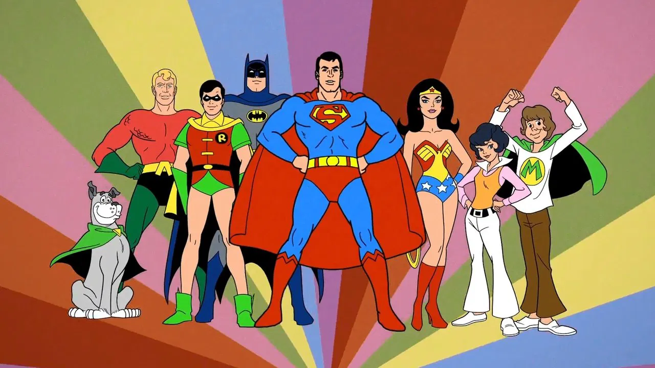 Super Friends backdrop