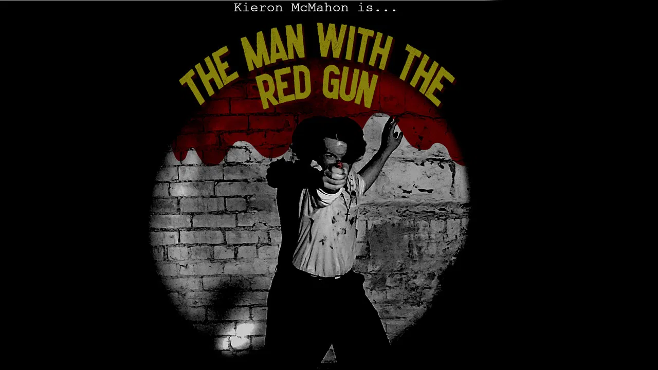 The Man With The Red Gun backdrop