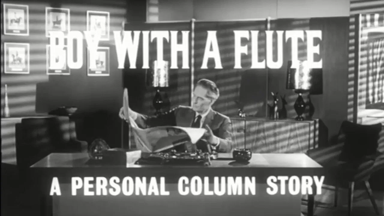 Boy With a Flute backdrop