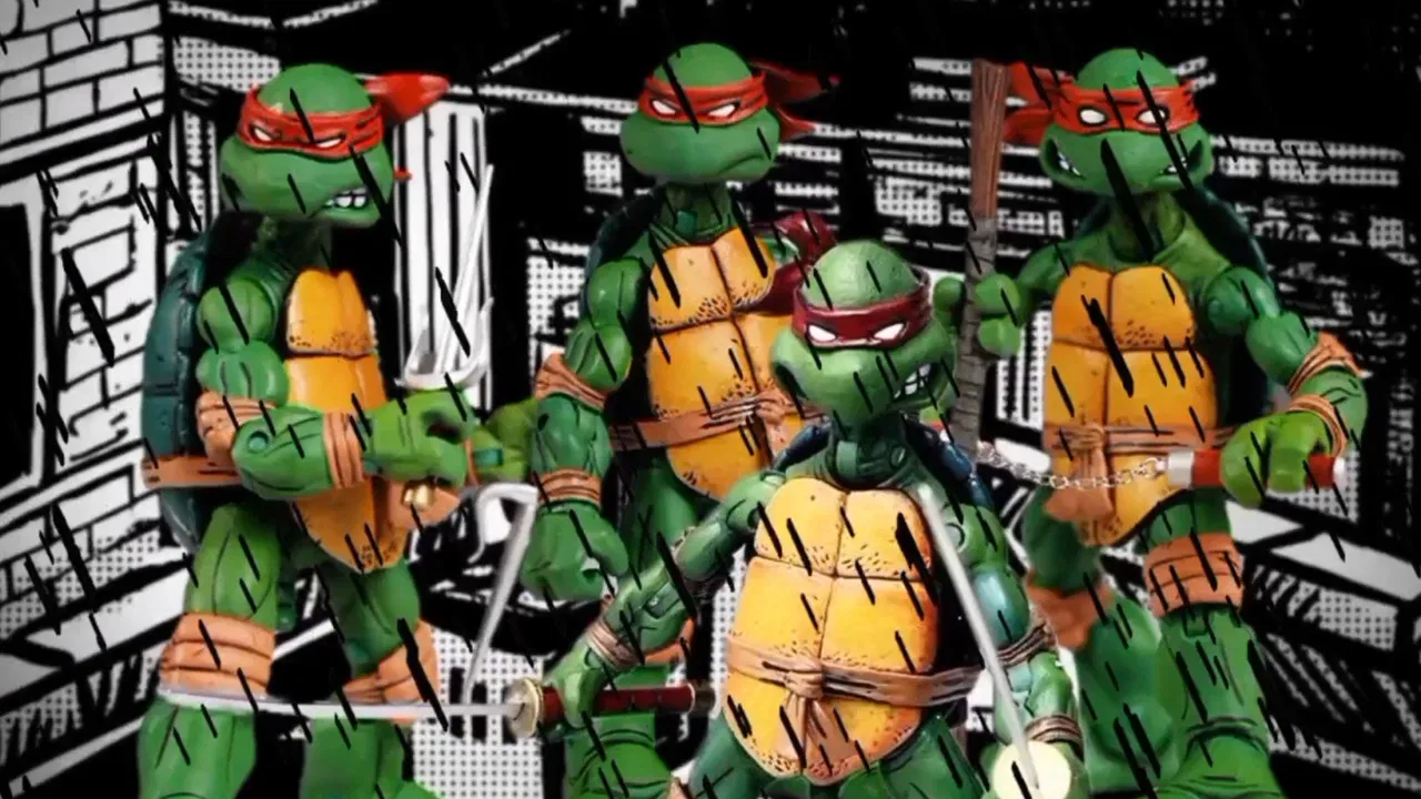 Ninja Turtles In the Shadows Trail backdrop