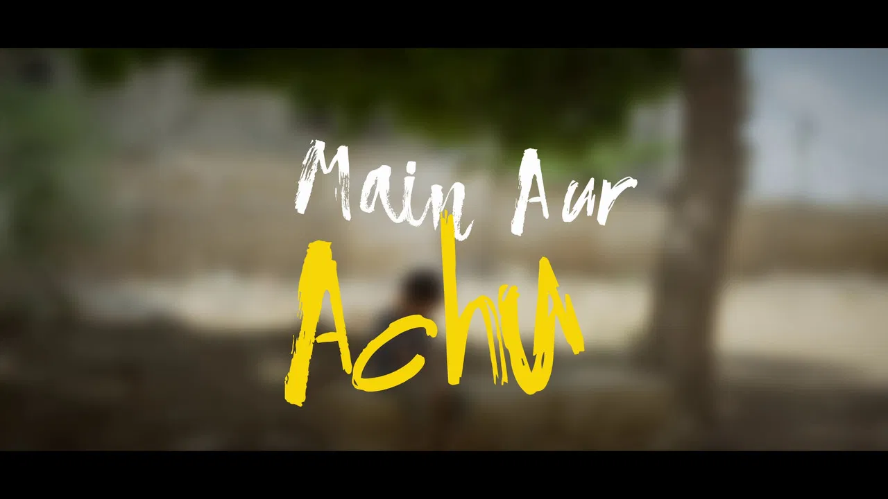 Me and Achu backdrop