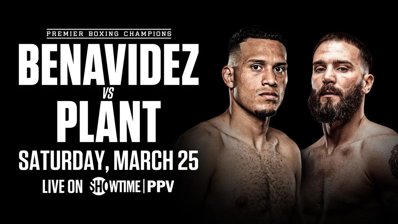 David Benavidez vs. Caleb Plant backdrop