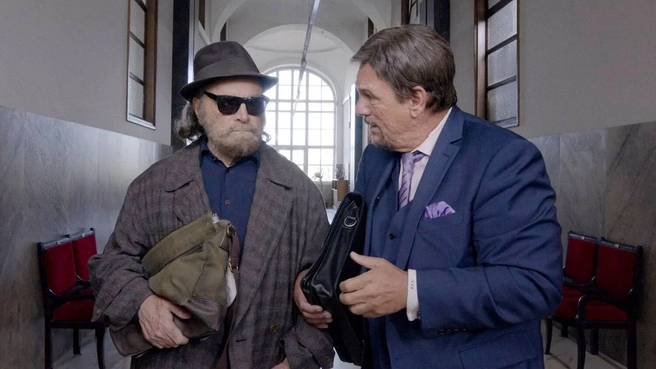 The Man Who Drew God backdrop