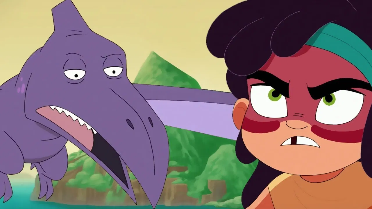 The Girl from Dinosaur Island backdrop