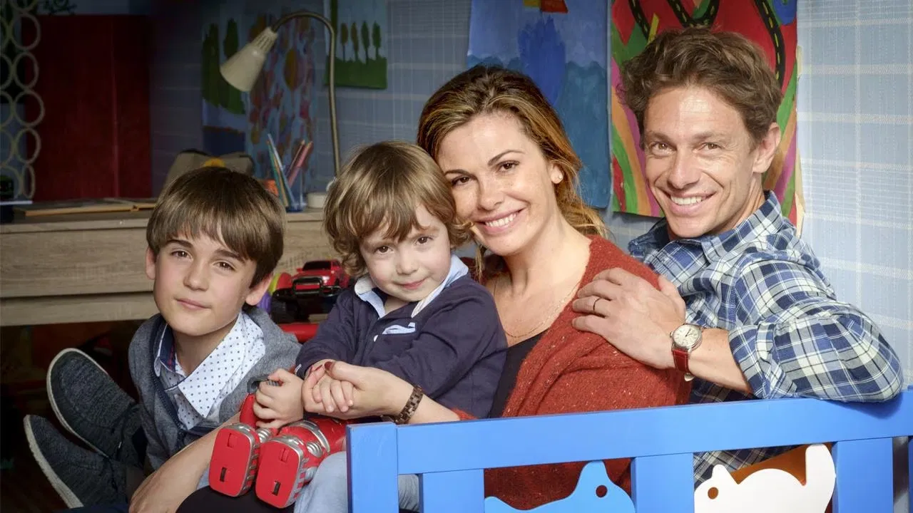 Our Family Three More backdrop