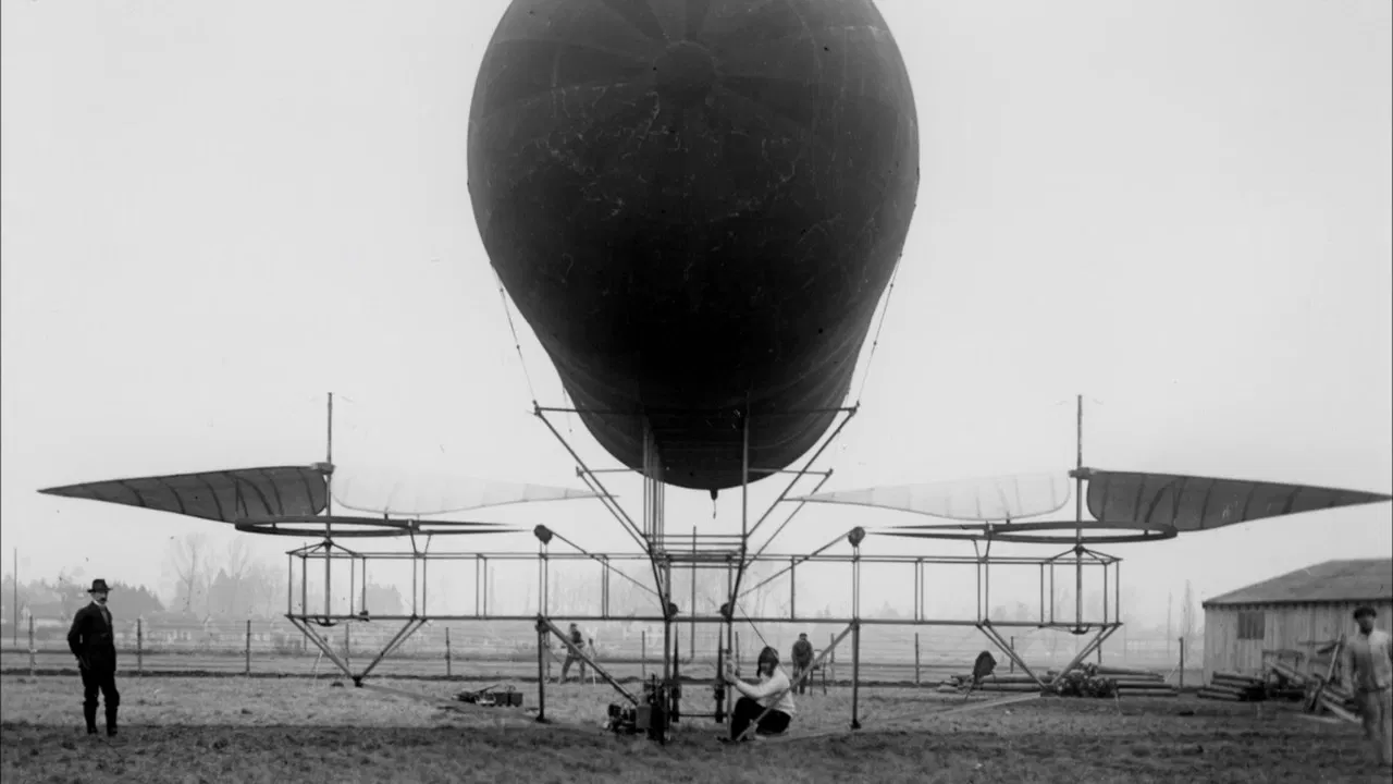 Les Incroyables machines volantes du professeur Oehmichen backdrop