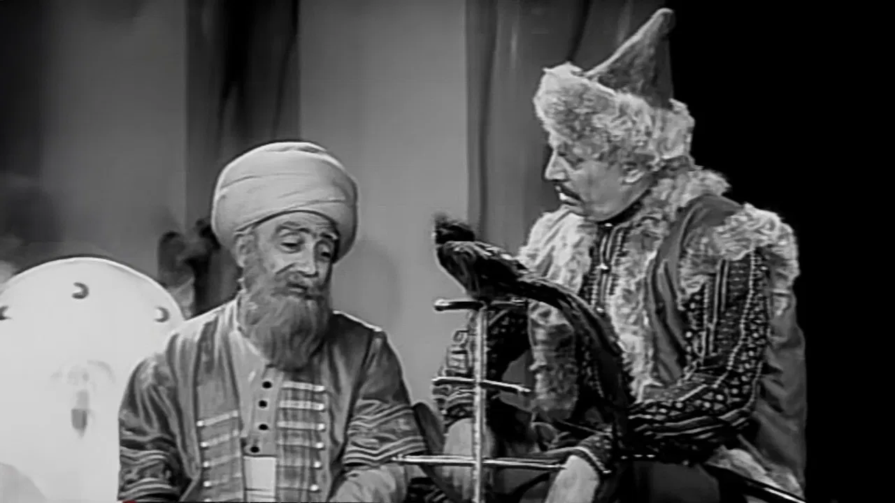 Nasreddin Hodja and Tamerlane backdrop