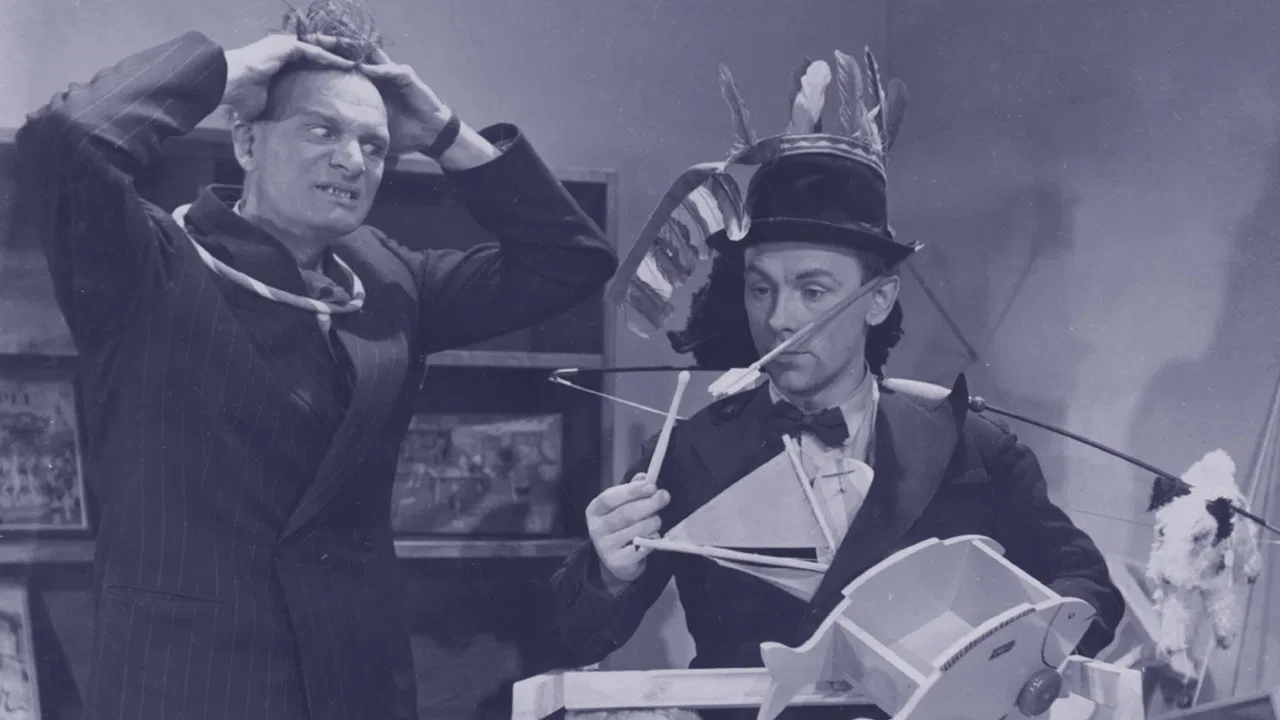 Tre skojiga skojare backdrop