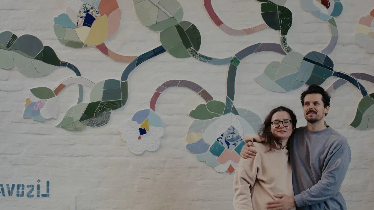 Mosaics of Kyiv backdrop