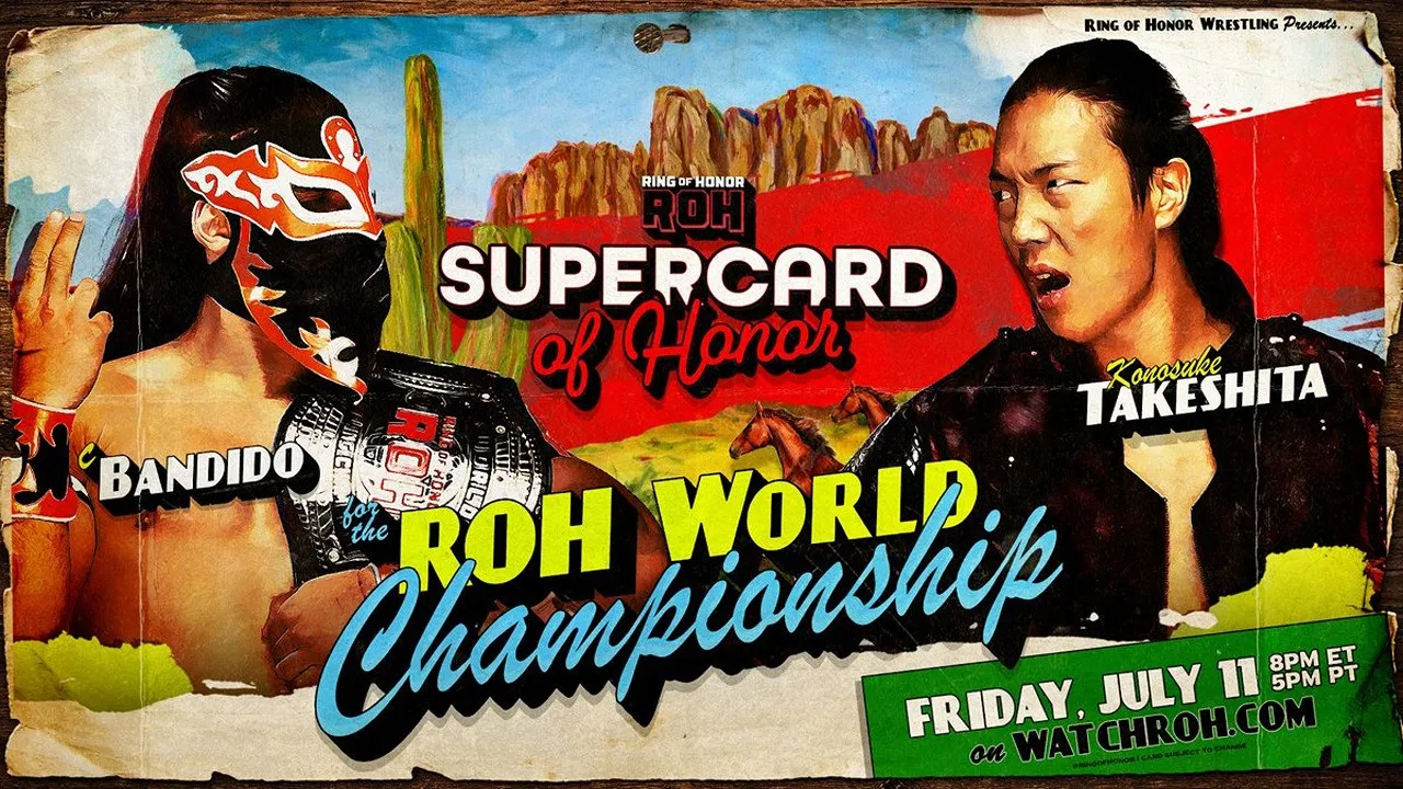 ROH Supercard of Honor 2025 backdrop