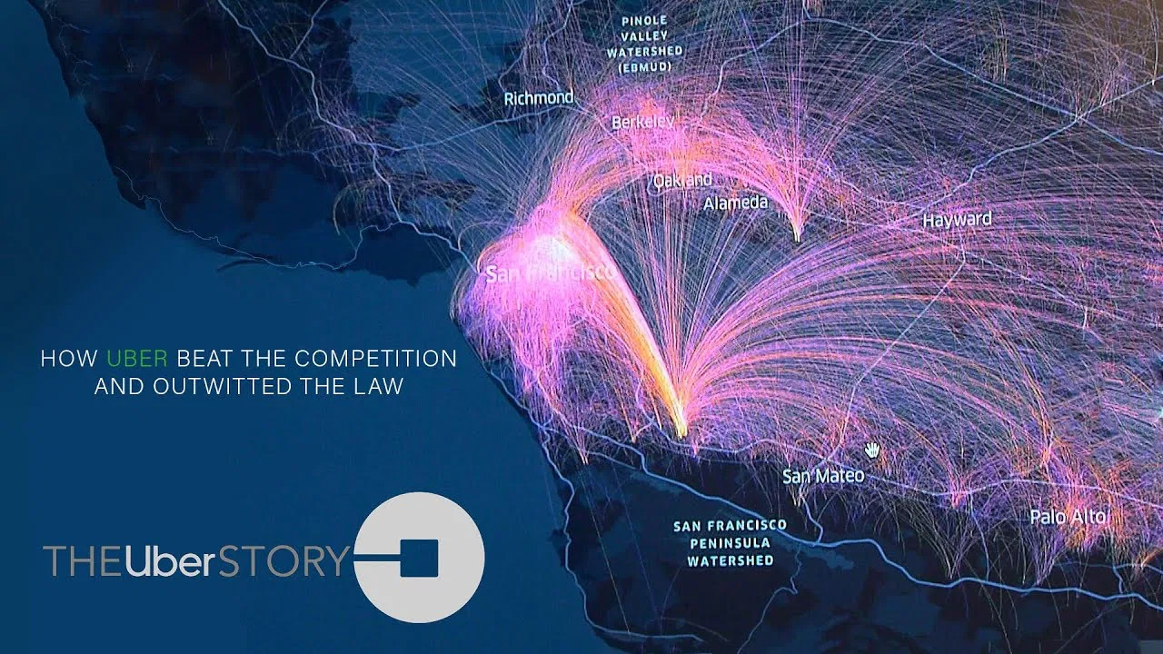 The Uber Story backdrop