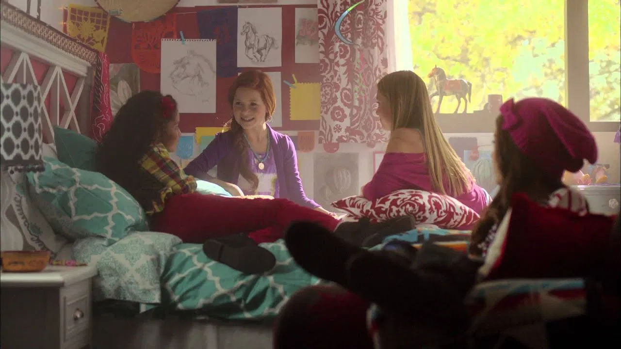 An American Girl: Saige Paints the Sky backdrop