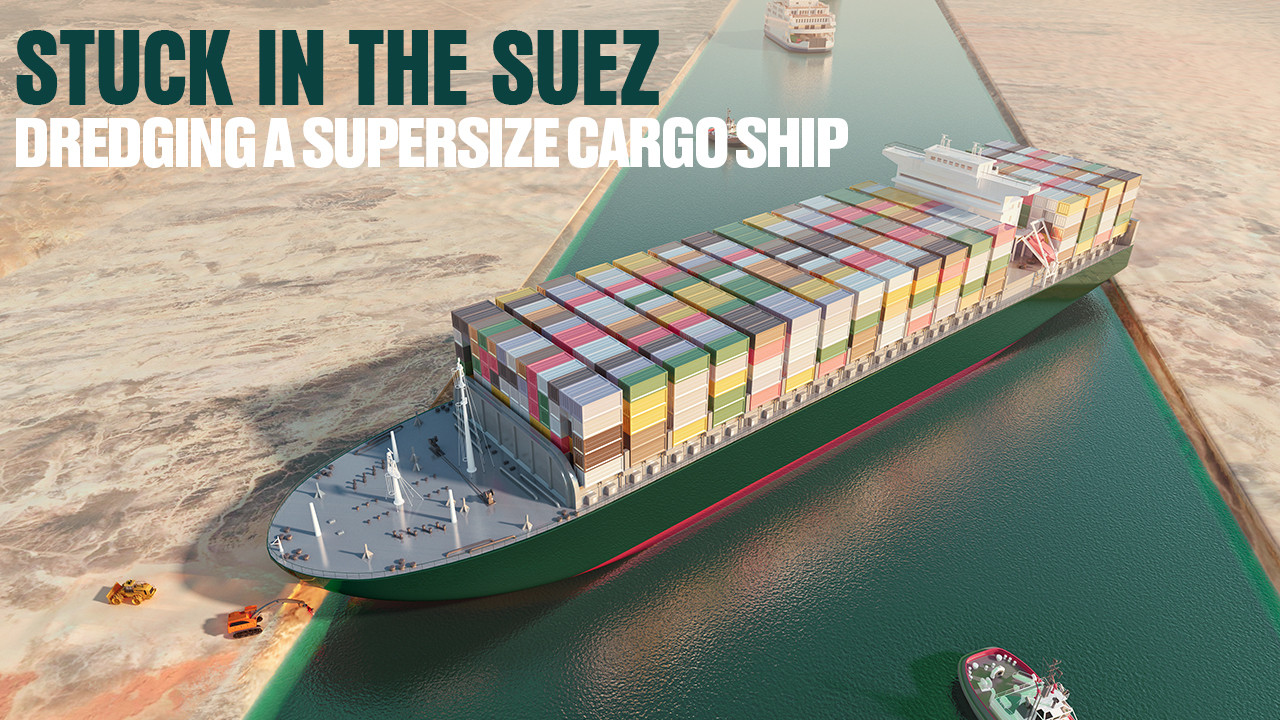 Stuck In The Suez backdrop