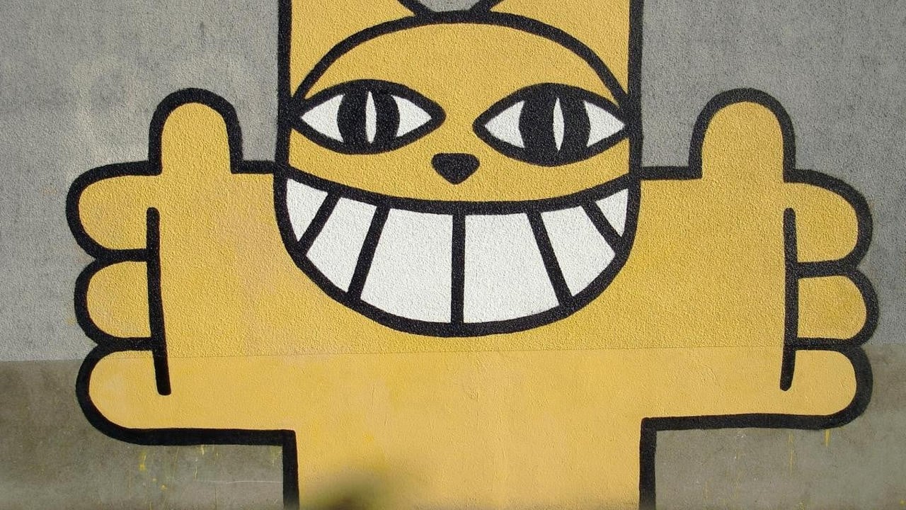 The Case of the Grinning Cat backdrop