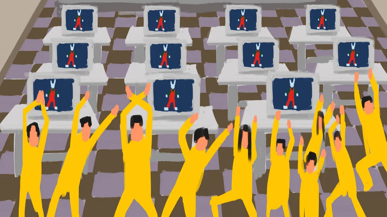 Crazy Rabbit backdrop