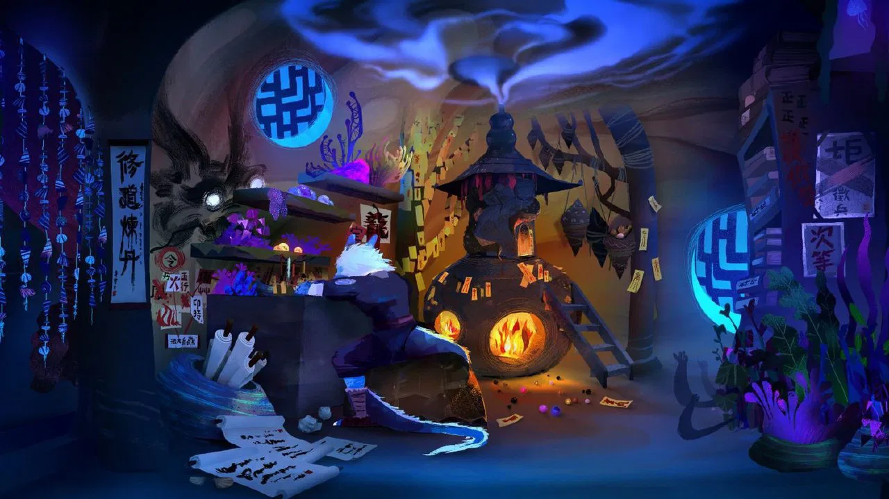 Hidden Dragon backdrop