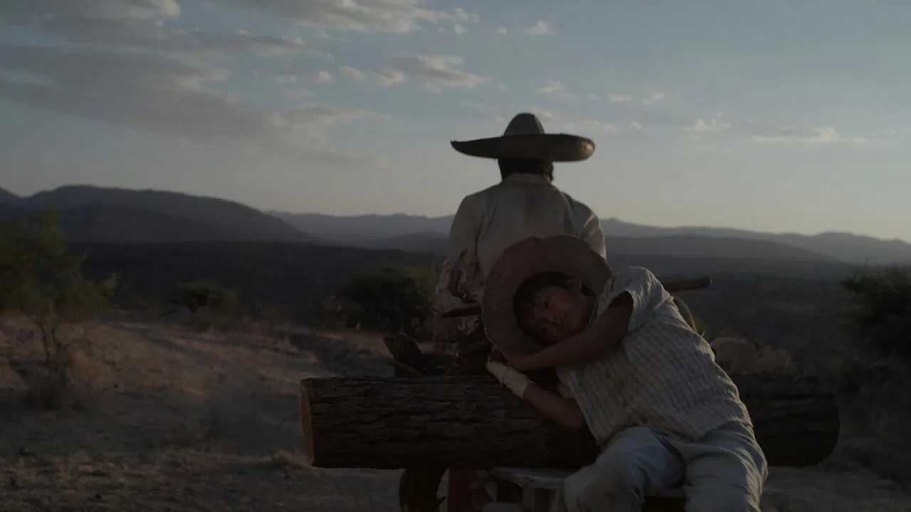 El diablo en el camino backdrop