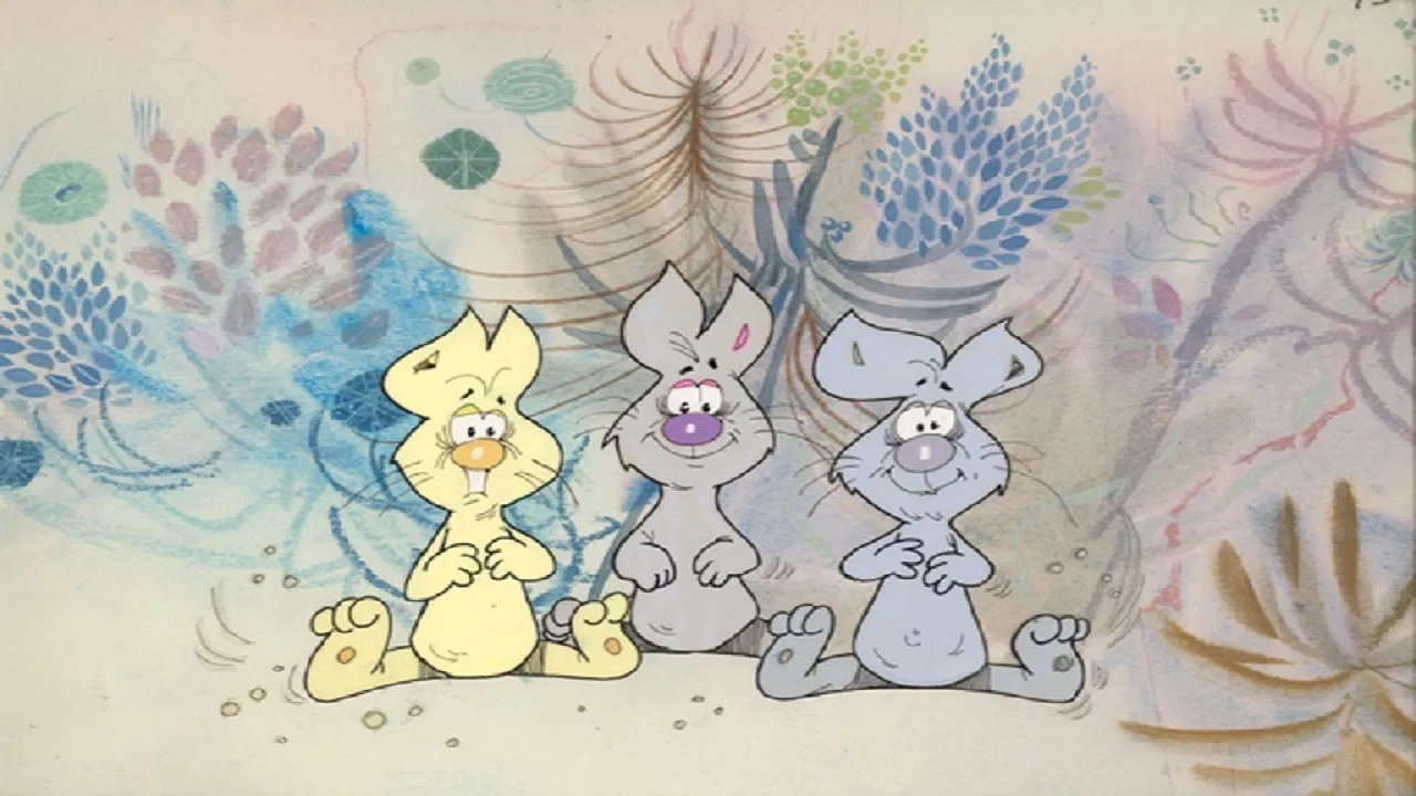 The three rabbits backdrop