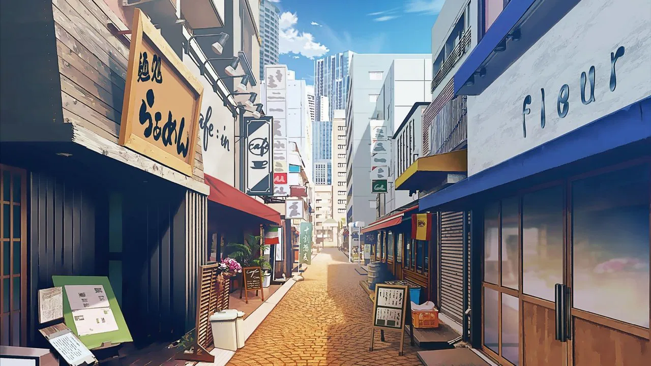 Style of Hiroshi Nohara's Lunch backdrop