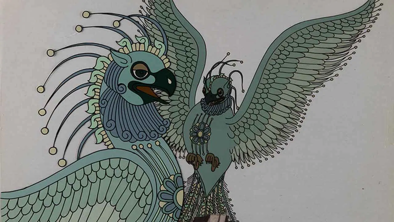 Zal and Simorgh backdrop