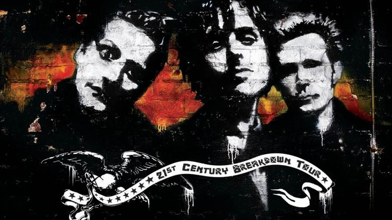 Green Day - Live at Olympiahalle, Munich, Germany 2009 backdrop