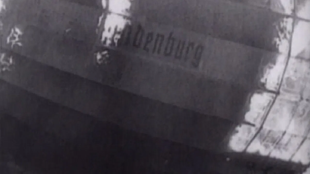 The Hindenburg backdrop