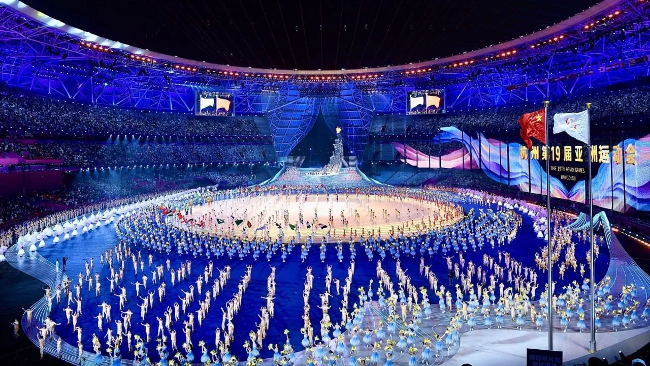 杭州第19届亚运会开幕式 backdrop