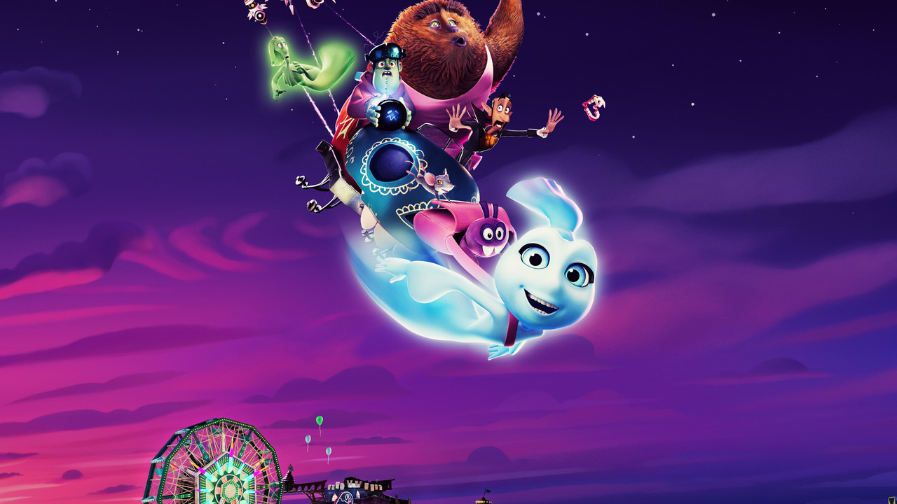 Elli and her Monster Team backdrop