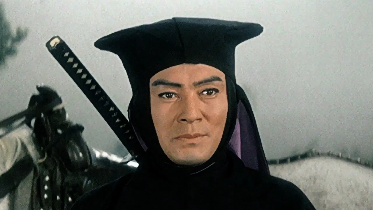 The Black Hooded Man in Peril backdrop