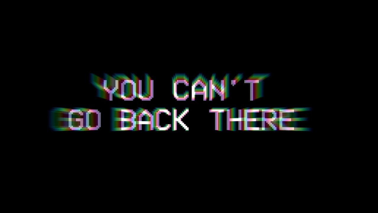 They're Never Coming Back backdrop