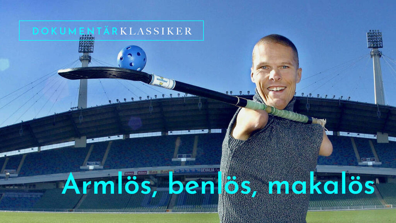 Armlös, benlös, makalös backdrop