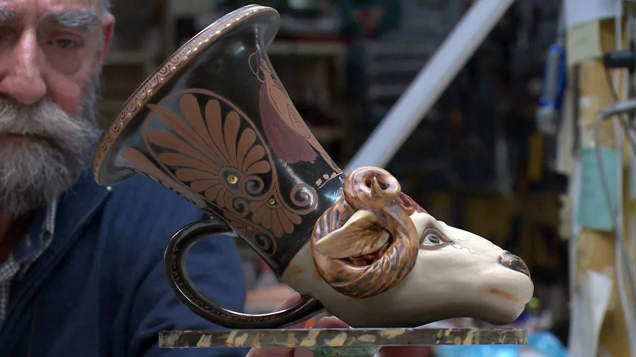 Řečtí umělci backdrop