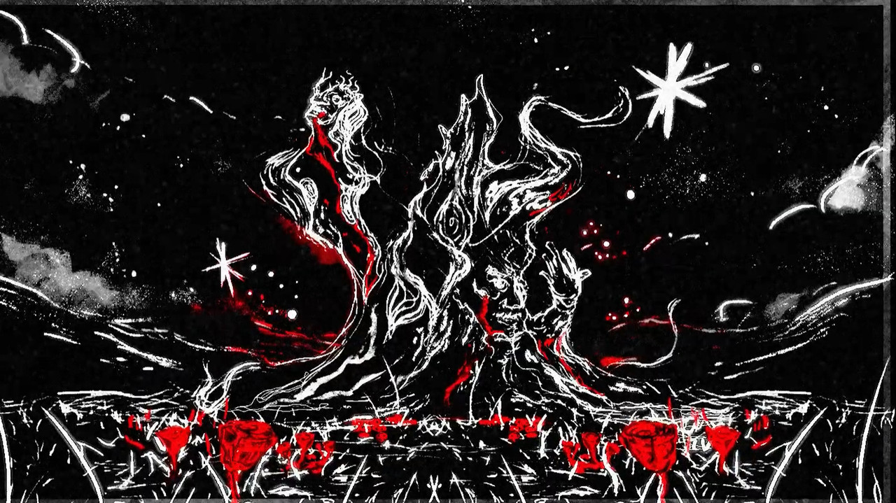 Bloodsoaked Flowers backdrop