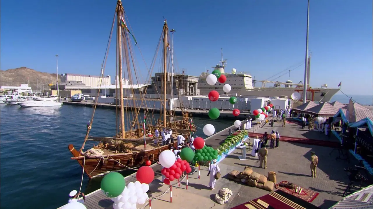 Arab Treasure Ship backdrop