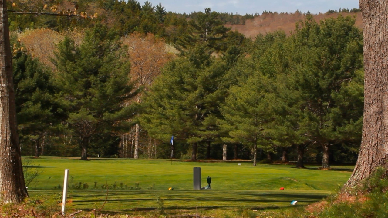 golf course backdrop
