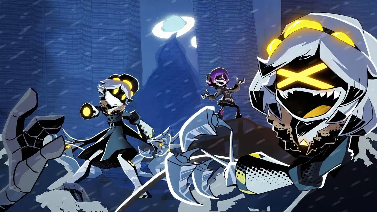 Murder Drones backdrop