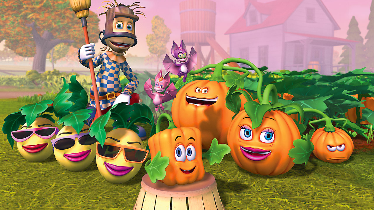 Spookley the Square Pumpkin backdrop