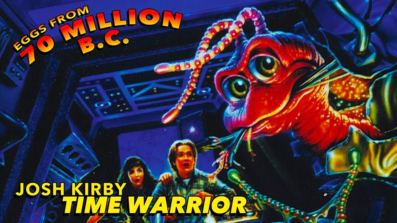 Josh Kirby... Time Warrior: Eggs from 70 Million B.C. backdrop