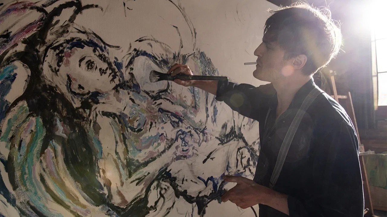 Alma and Oskar backdrop